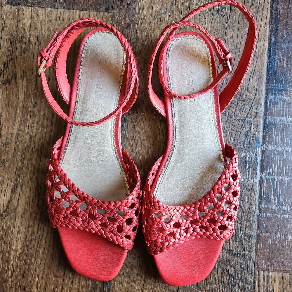 Boden Woven Leather Sandal